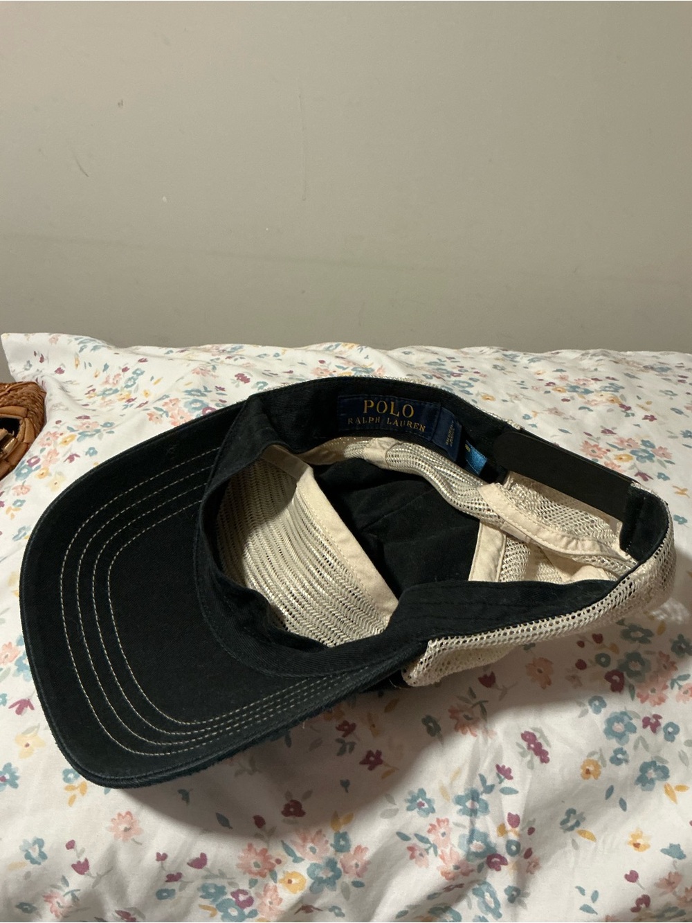 Polo by Ralph Lauren Black and Cream New York Trucker Hat - Picture 5 of 5